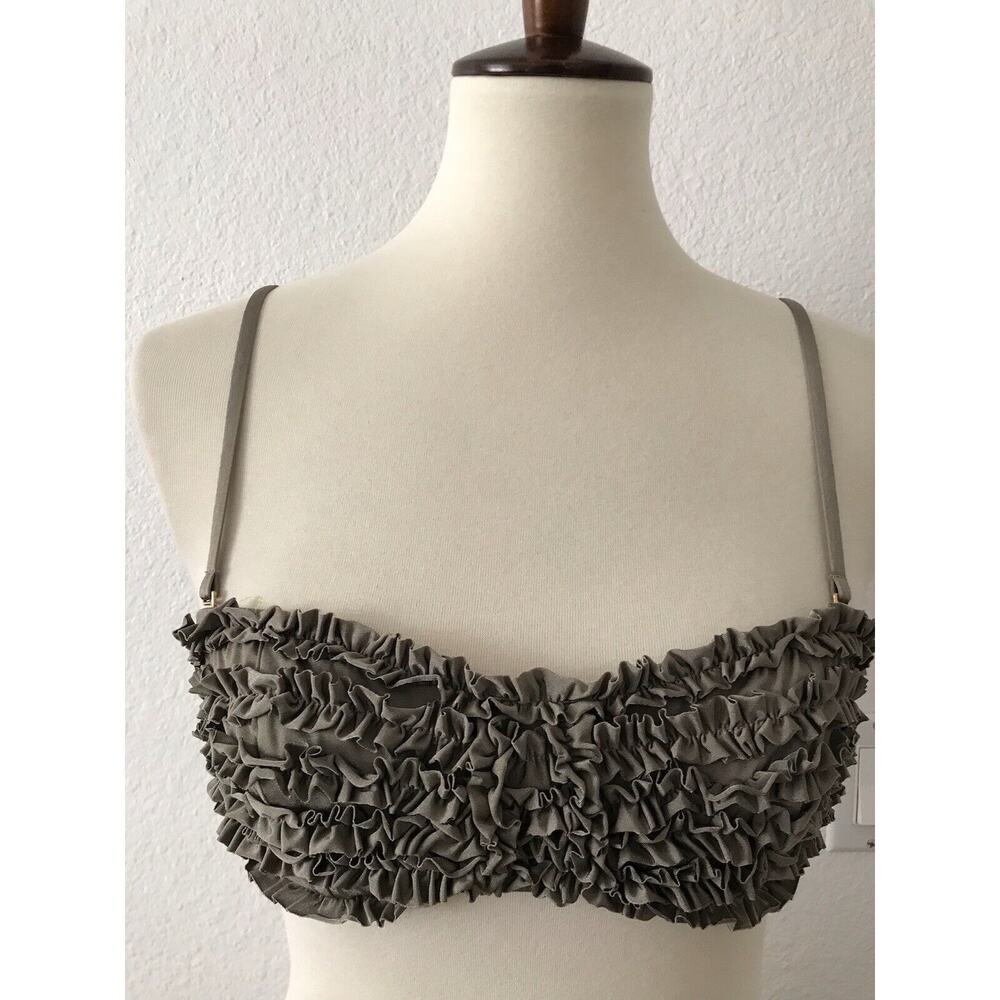 J. Crew Swim Bikini Top Ruffled Underwire Swimwear